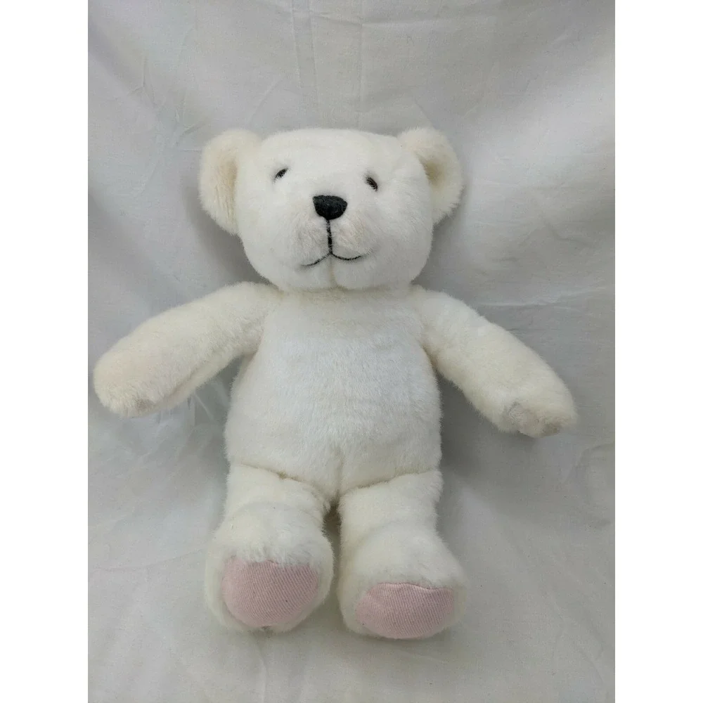 Ralph Lauren Romance Bear Plush White 14 Inch Elephant Rattle Lot Stuffed Animal